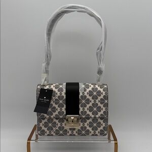 Kate Spade Spade Flower Small Flap Shoulder Bag Black Multi